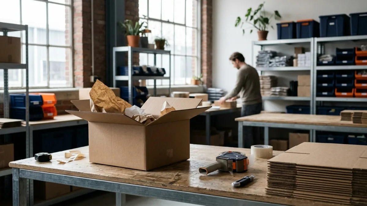 Verzenddoos voor een webshopbestelling