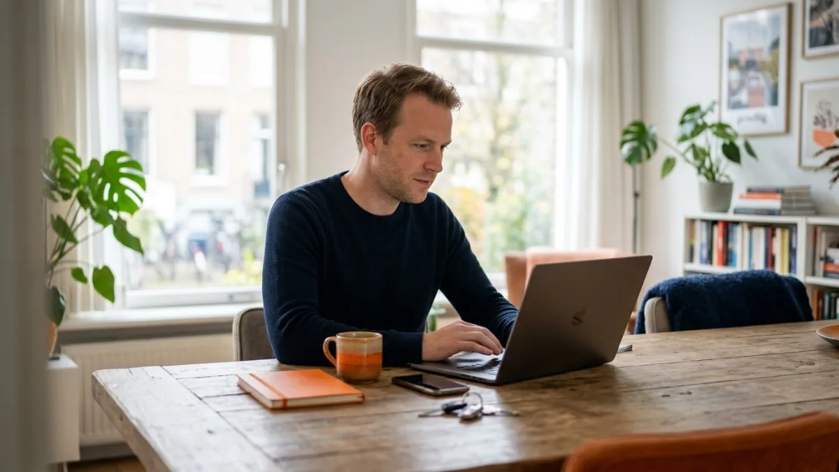 Klant reserveert online een huurauto