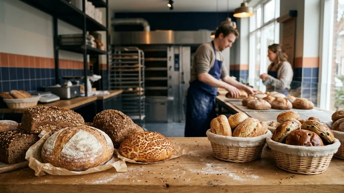 Vers gebakken brood en broodjes