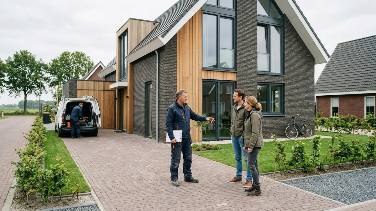 Opgeleverde moderne woning