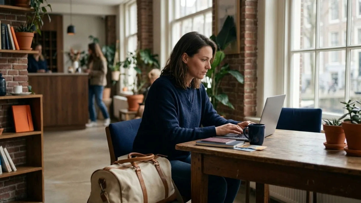 Gast boekt een hotelkamer online